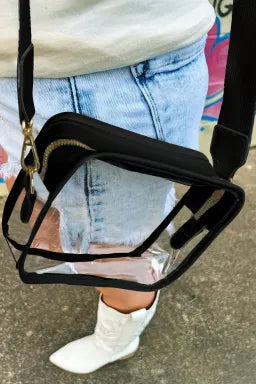 Black Clear Crossbody Bag